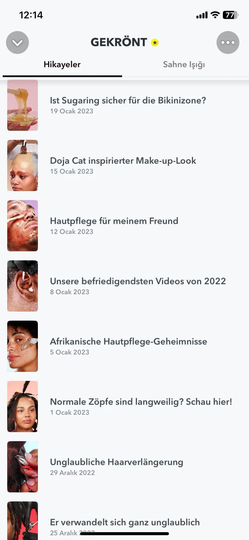 Gekrönt – Veröffentlichungsarchiv