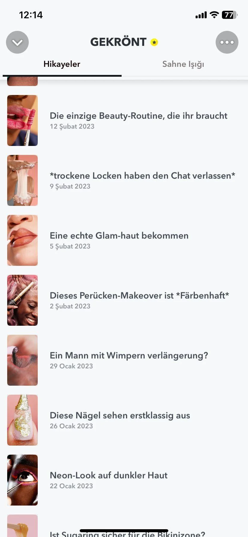 Gekrönt — Portfolio-Beispiel 2